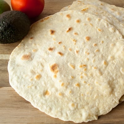 So easy and delicious! These homemade flour tortillas are a real treat for taco night!