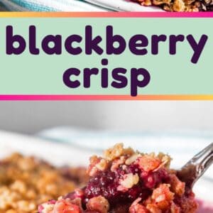 My favorite summertime blackberry tradition is this delicious blackberry crisp!!