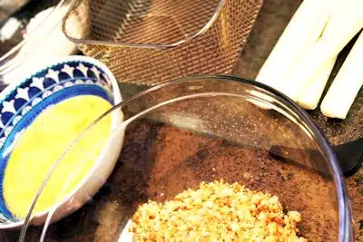 Deep Fried String Cheese Mozzarella Sticks Recipe ingredients