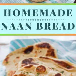 Pin amage of naan bread.