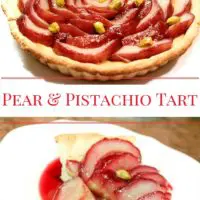 Pear and Pistachio Cream Tart
