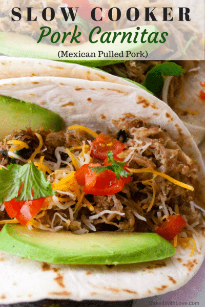 Slow Cooker Pork Carnitas (Mexican Pulled Pork)