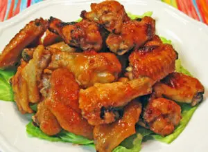 Apricot Sriracha Glazed Chicken Wings Recipe