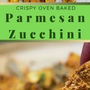 Delicious, tender zucchini coated with a Parmesan bread coating then baked until you have these super tasty crispy baked zucchini fries!