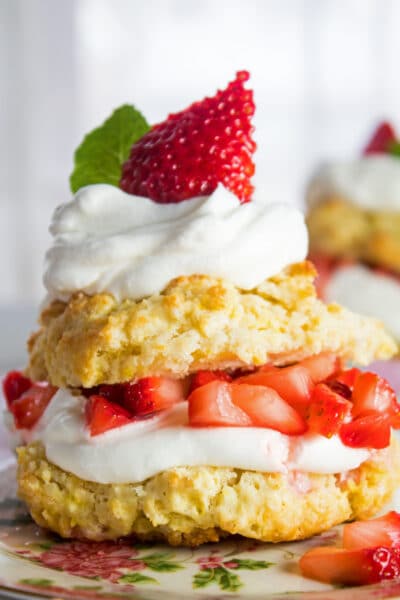 This classic Strawberry Shortcake recipe is so easy but so very delicious and the perfect use of fresh summer strawberries!