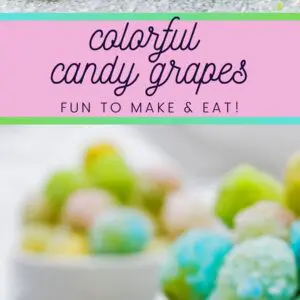 Have some rainbow fun with your kids and make these colorful candy grapes!