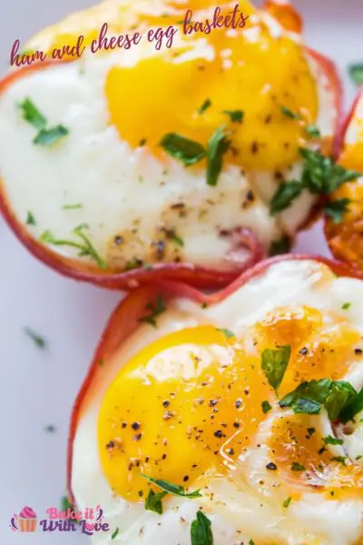 These cheesy ham egg cups are a perfect breakfast or snack on-the-go!