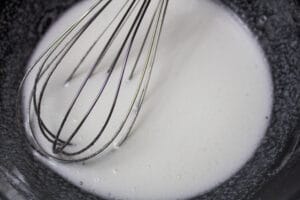 sugar dissolved before adding cake mix.