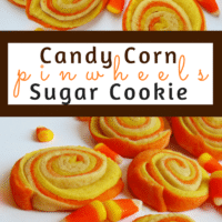 Candy Corn Sugar Cookie Pinwheels