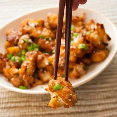 Asian Miso Roasted Cauliflower recipe, www.bakeitwithlove.com