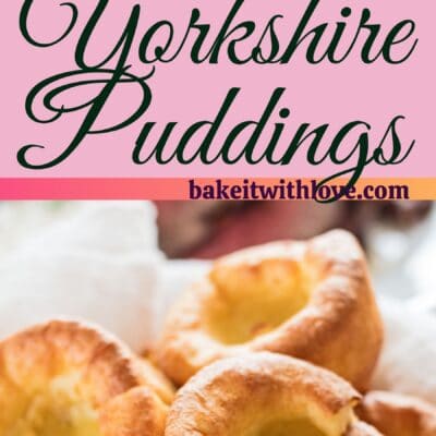 Tall pin with two images of the yorkshire puddings with text divider.