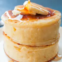 Thick Fluffy Japanese Style Pancakes, a delicious breakfast treat