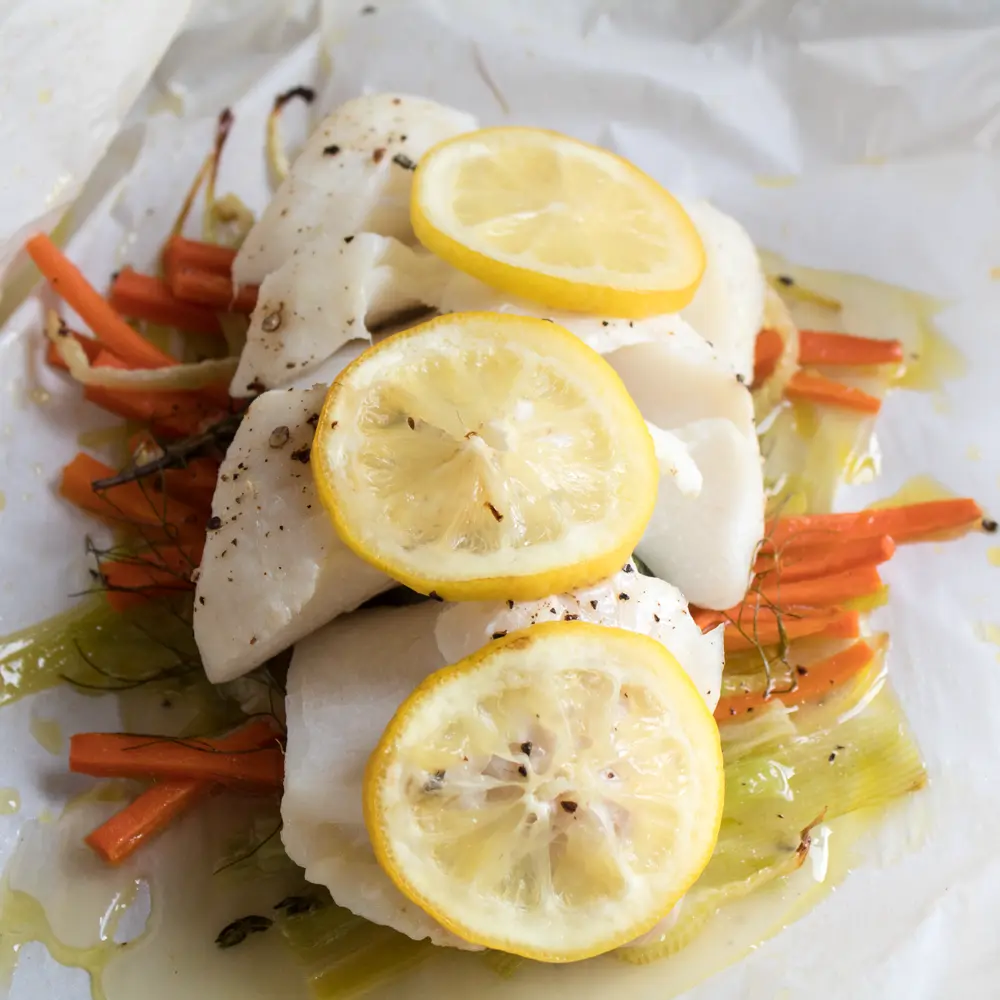 Cod En Papillote