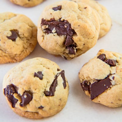 The perfect soft batch chocolate chip cookies are only minutes away with this easy one bowl method recipe!