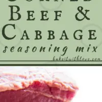 Homemade Corned Beef and Cabbage Seasoning Mix is so much better than the store bought corned beef seasoning packets!!