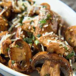 Sautéed Balsamic Mushrooms are a quick and easy appetizer or snack!
