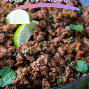 Seasoned Ground Beef for Tacos