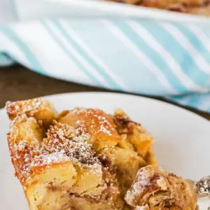My Cinnamon Roll Bread Pudding is a holiday favorite for treating the family to an amazing breakfast