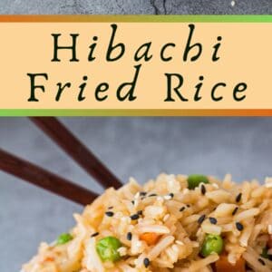 Napravljena super lagana hibachi pržena riža početak je sjajne večeri hibachi večere kod kuće s obitelji!