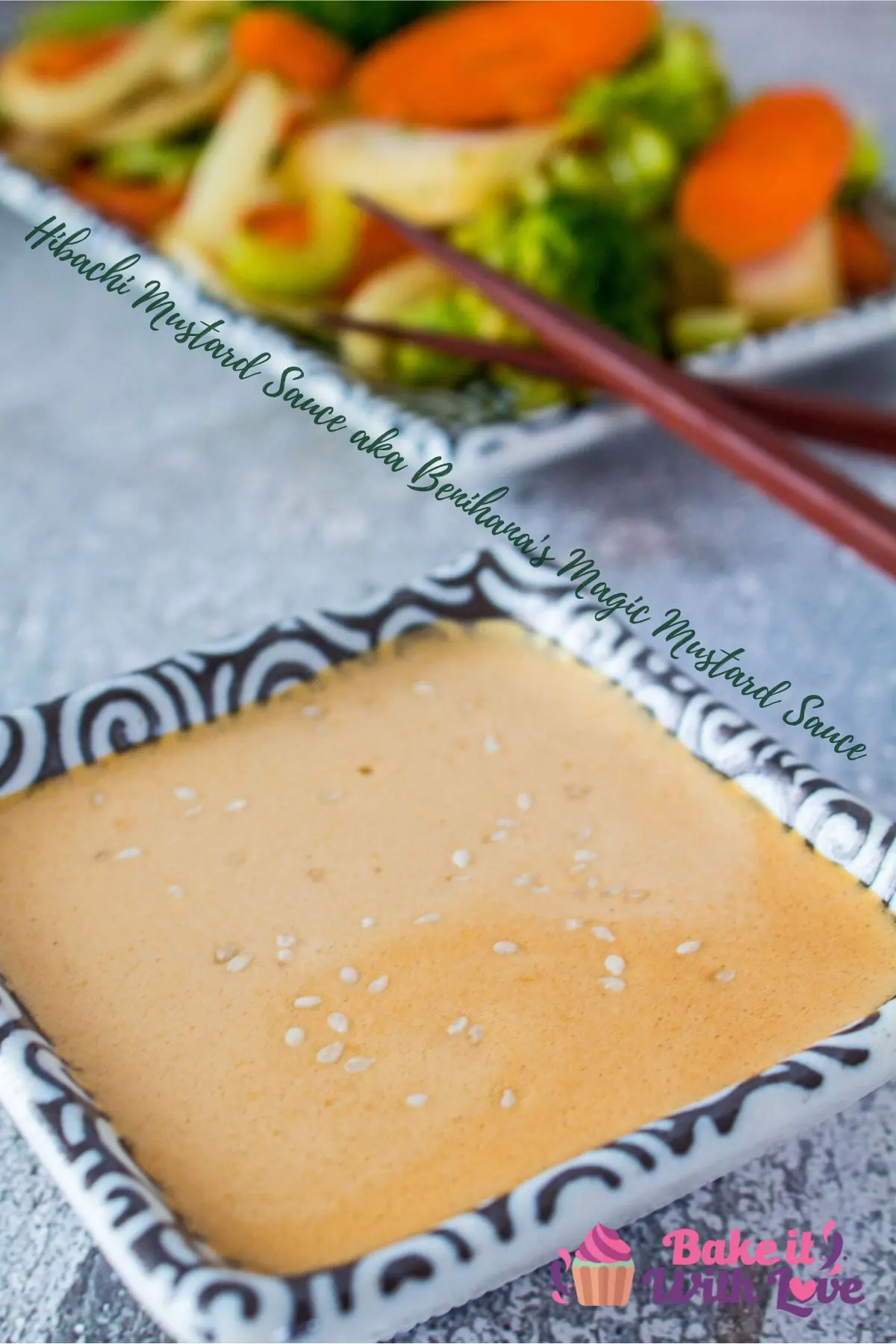 Delightfully creamy hibachi mustard dipping sauce made from toasted sesame seeds, soy sauce, ground mustard, heavy cream and a pinch of garlic powder!