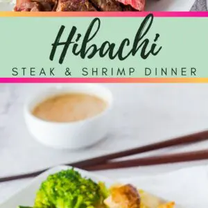 This supremely tasty hibachi steak and shrimp dinner is incredibly easy to make for a fantastic family meal!!