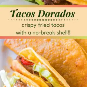 These easy to make taco dorados are the perfect crispy, chewy tacos that you're family won't stop asking for!!