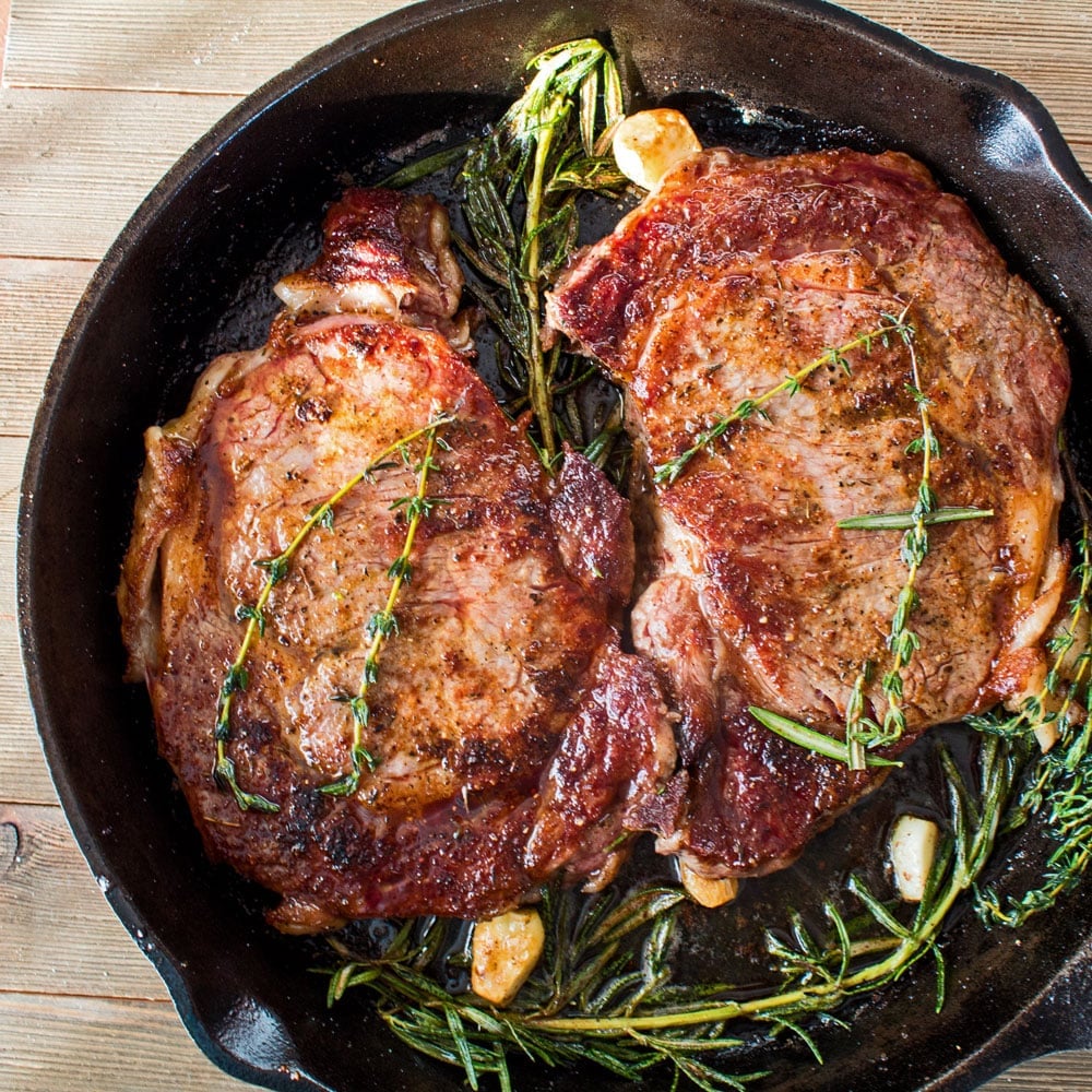 Perfectly Pan Seared Ribeye Steak: Decadent & Delicious Steak Dinner