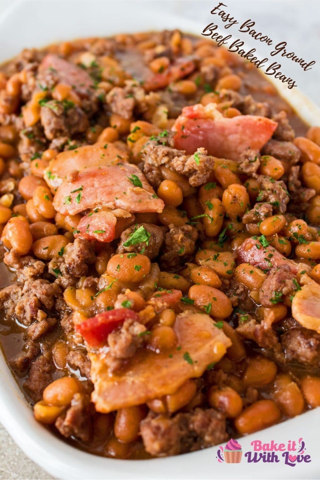 Best EverBaked Beans with Ground Beef and Bacon (Baked &amp; Crockpot!)
