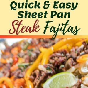These sheet pan steak fajitas are an easy to make family meal!