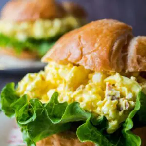 The best egg salad is made with your staple ingredients of the classic egg salad: hard boiled eggs, mayonnaise, mustard, and seasoning! Make it your own with all the wonderful options for stir-ins!!