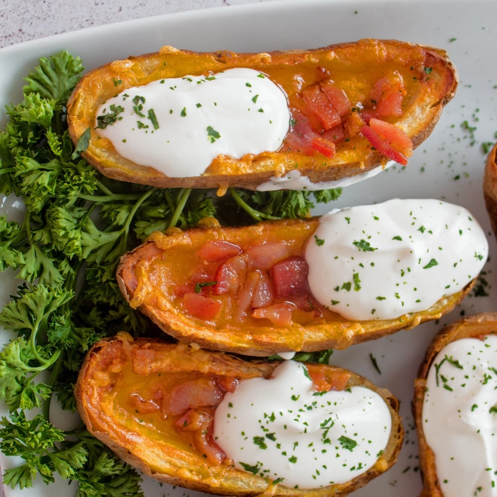 air-fryer-potato-skins-crispy-bacon-cheddar-potato-skins