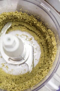 pumpkin seed butter after 3 minutes in the food processor.