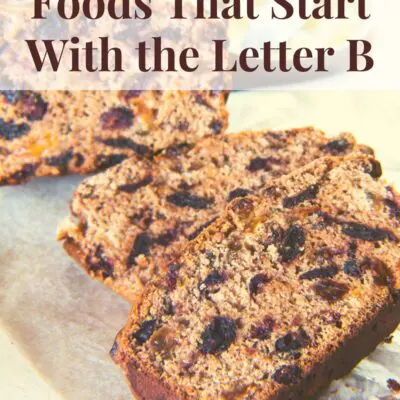 pin image for list challenge foods that start with B.