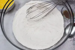 whisk dry ingredients together.