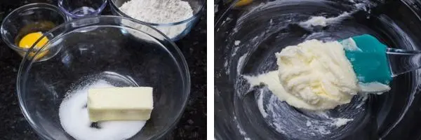 step 1 combine softened butter and sugar in mixing bowl.