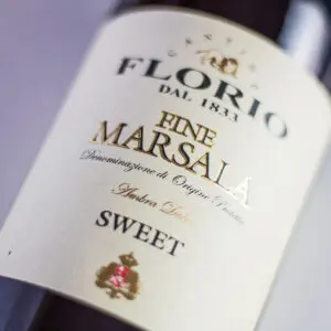 Large square Marsala Wine Substitute image showing bottle label.