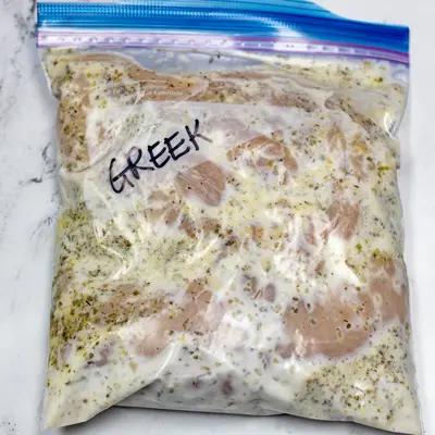 Greek Chicken Marinade Bagged