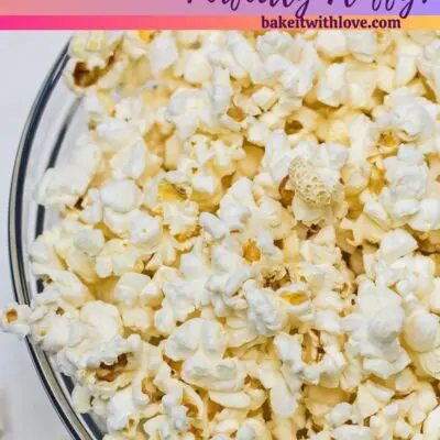 Air fryer popcorn pin with text header.