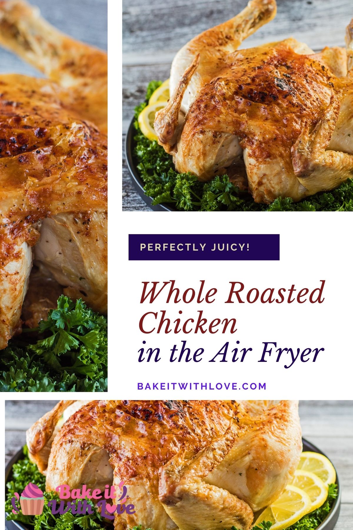 Air Fryer Whole Chicken (Incredibly Juicy!) - Bake It With Love
