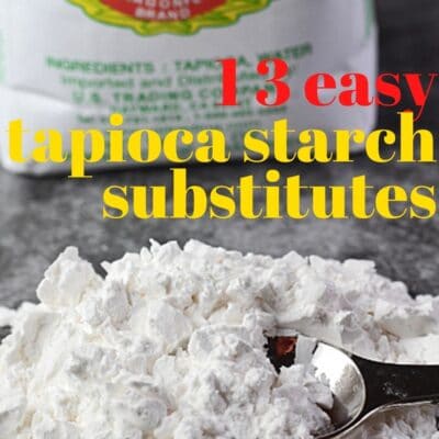 Tapioca starch substitute pin with text overlay.