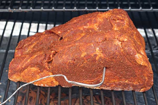 Process 3 place the prime rib into your preheated smoker.