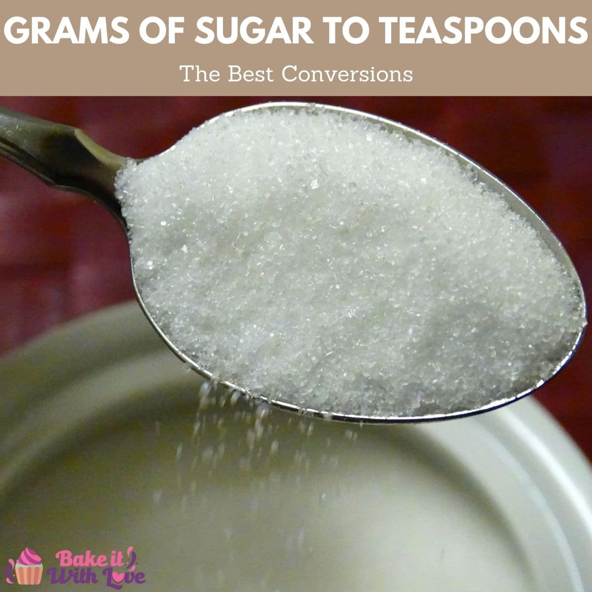 13 grams to teaspoons sugar