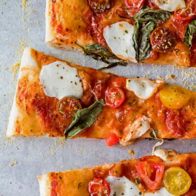 How to reheat pizza in the oven, the right way so it's wonderful.