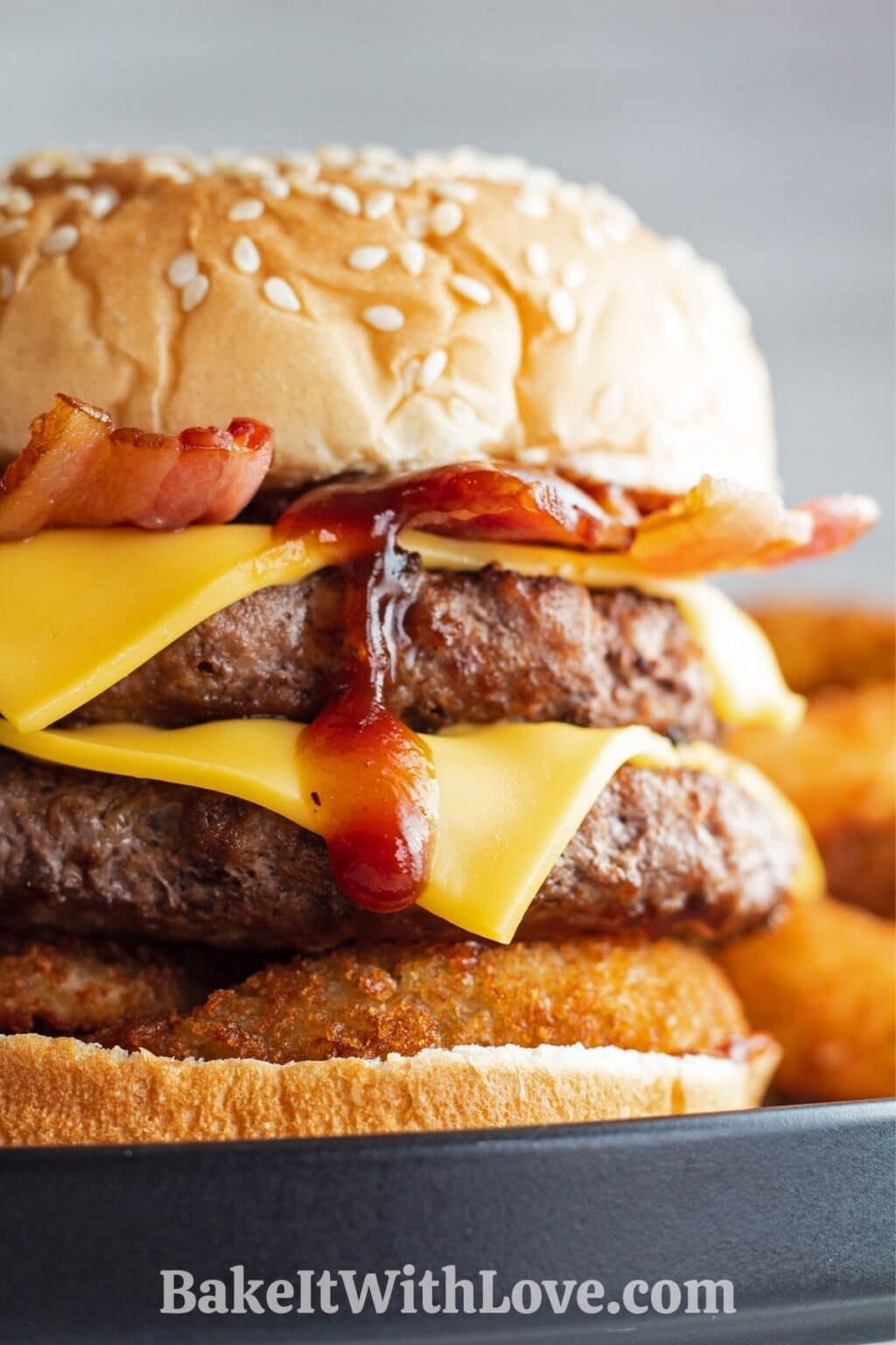 Western Bacon Cheeseburger (Hardee's or Carl's Jr) - Bake It With Love
