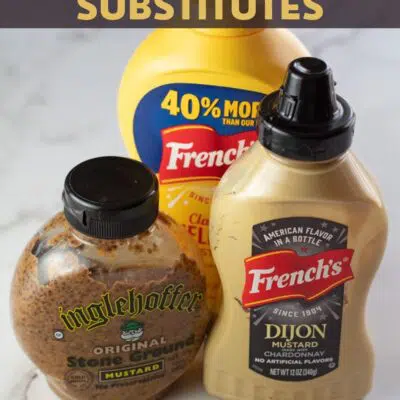 Dijon mustard substitute pin with text header.