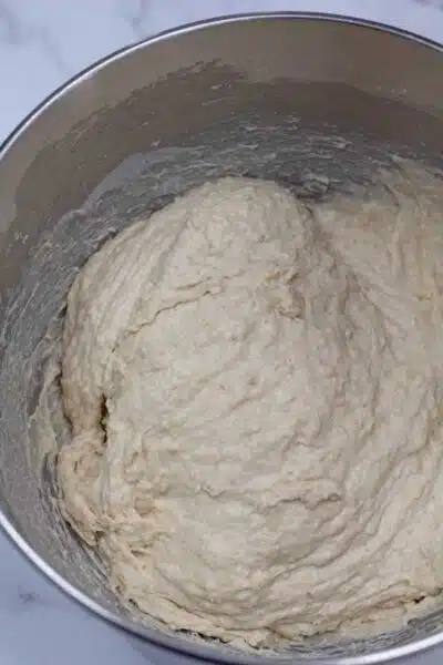Process photo 4 of the dough mixed.