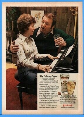 1973 Smirnoff Vodka ad for the Adam's Apple Cocktail