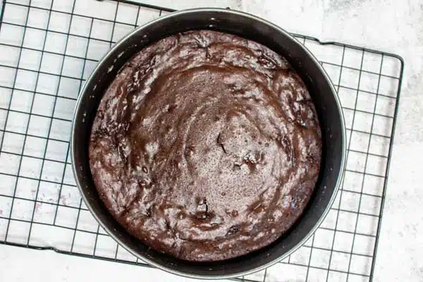 Process image 7 showing baked cake cooling.