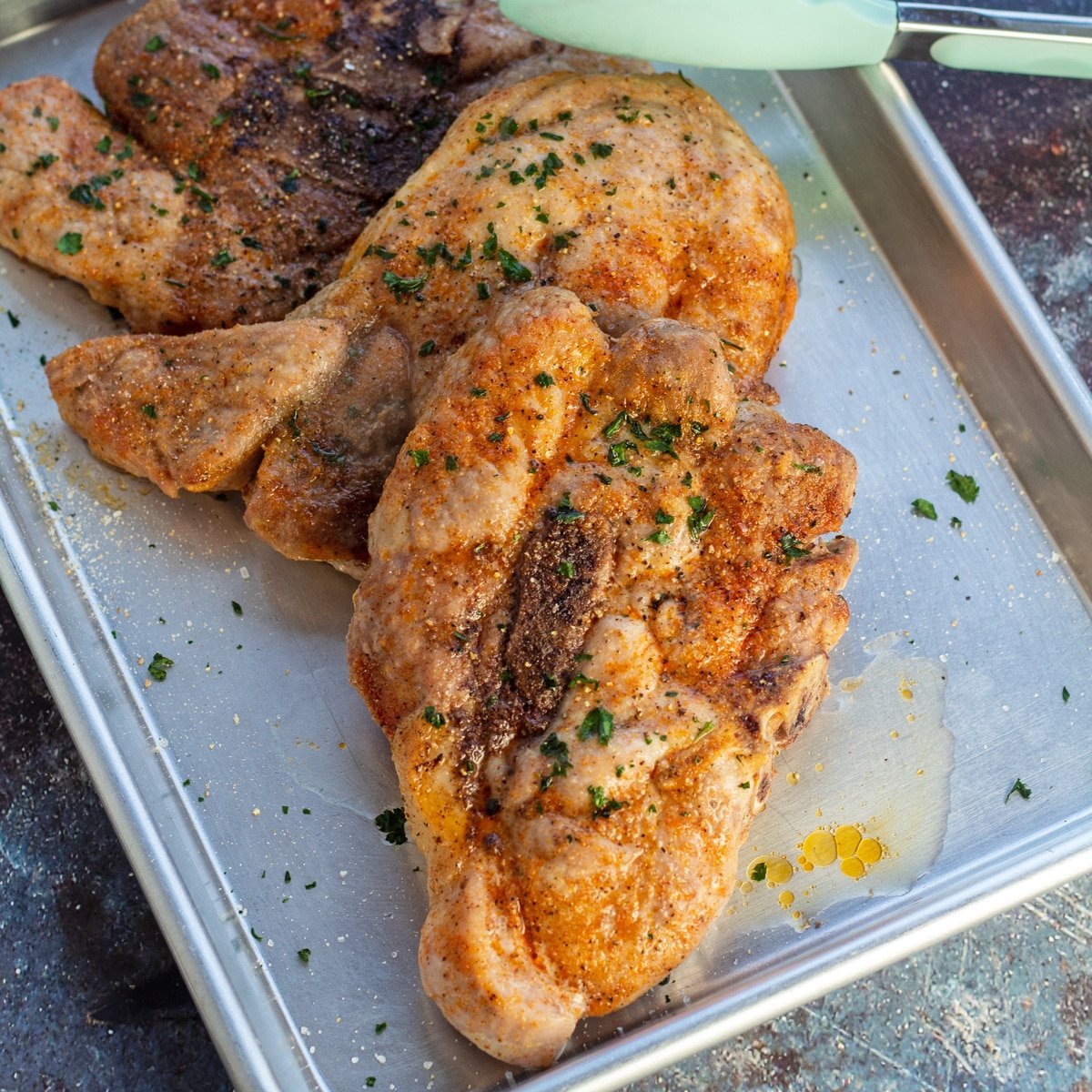 Filetes de cerdo al horno (¡cena fácil y súper sabrosa!) - Hornee con amor