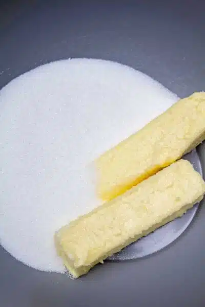 Process photo 1 butter & sugar.
